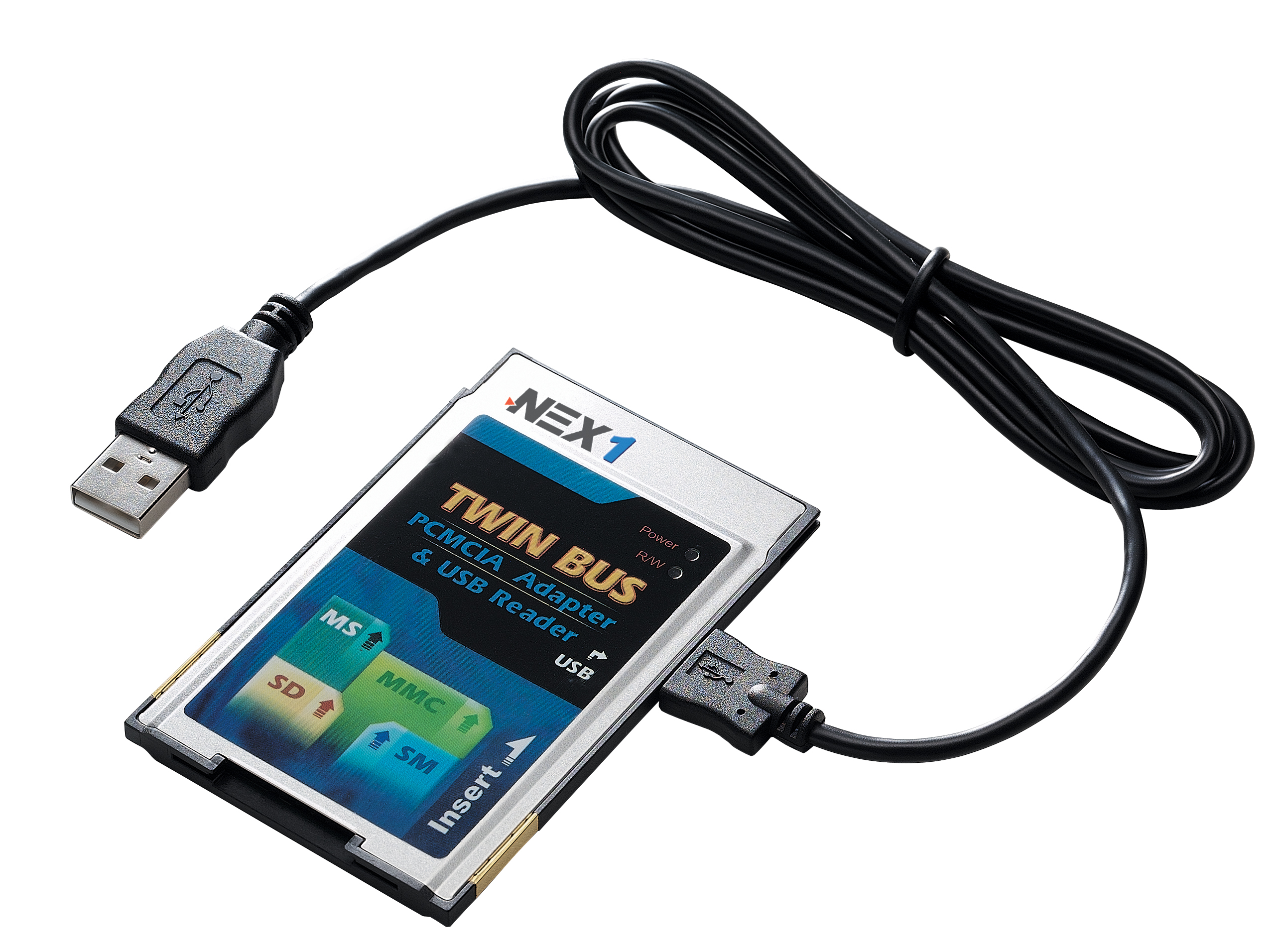 TB-5 5-in-1 PCMCIA/USB Twin Bus Reader